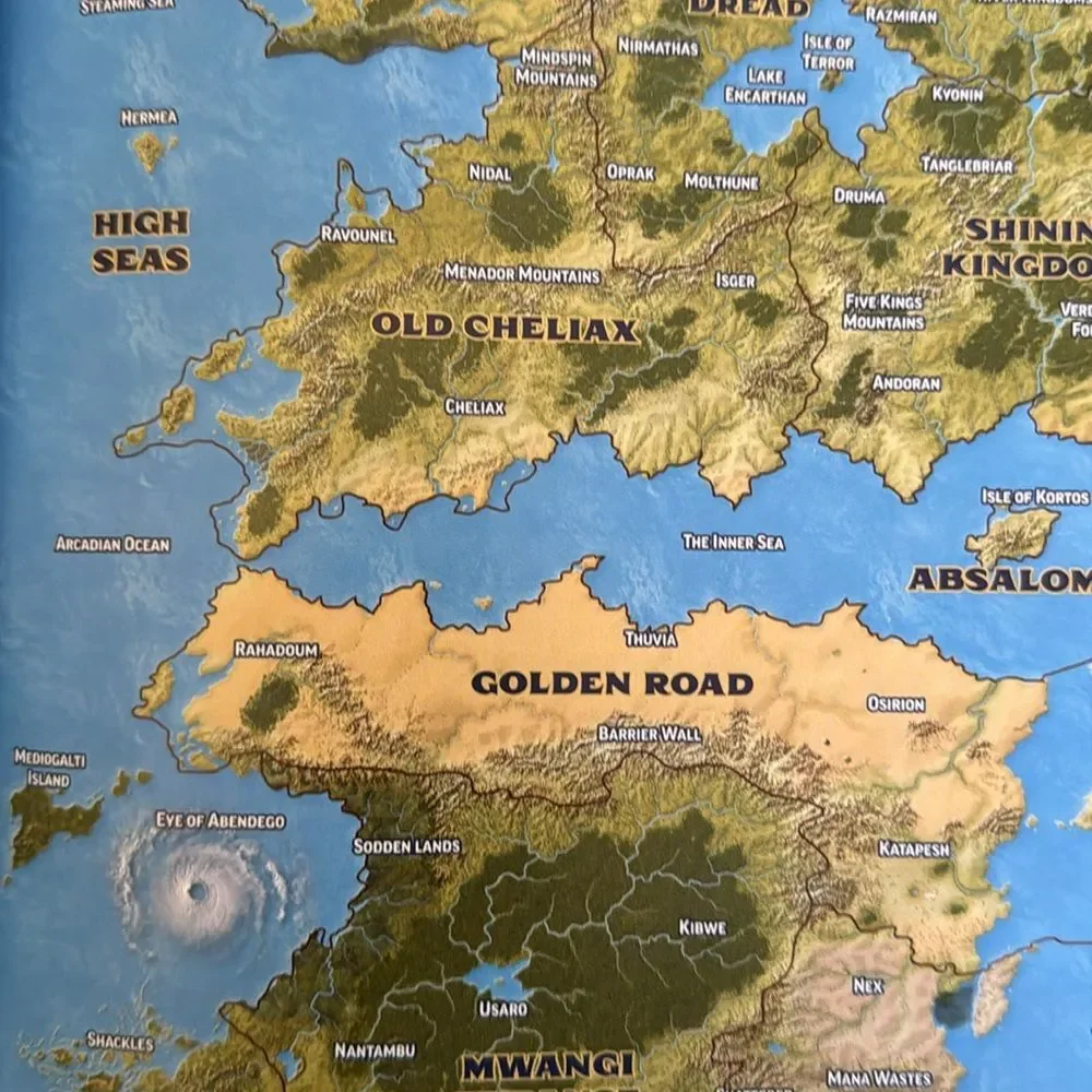 Pathfinder Lost Omens World Guide Hardcover Book & Map